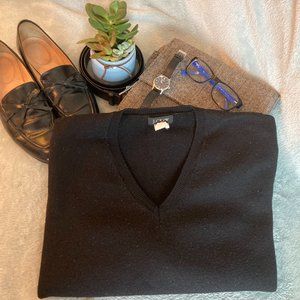 JCREW, womens v-neck wool sweater